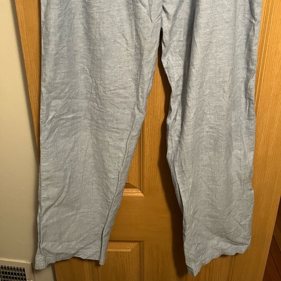 NWT Bailey's Point 100% Light Blue Linen Pants - Picture 4 of 10